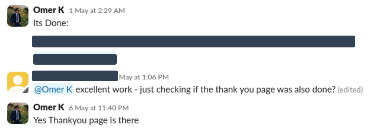 Funnel and thank-you page shipped